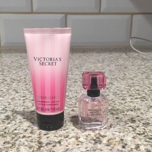 Victoria Secret mini parfum and lotion bombshell